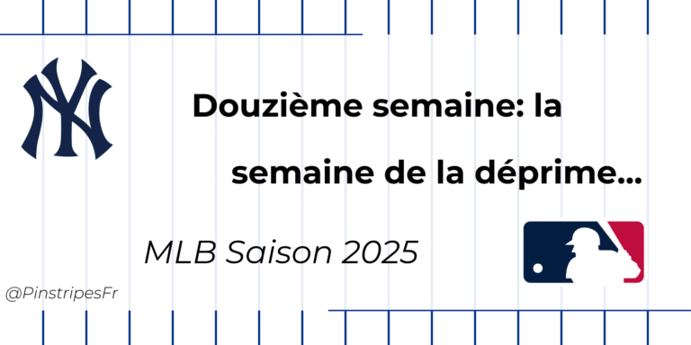 Saison 2025 – Semaine 12: la semaine de la déprime…